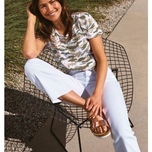 Bobi Revovle camouflage printed t shirt top blouse - Picture 6 of 8